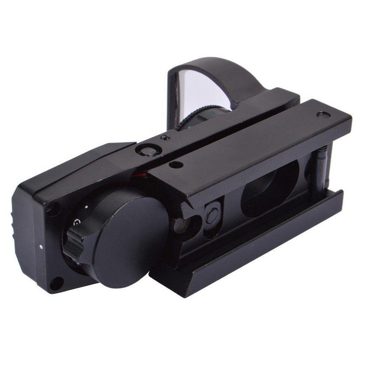 Red and Green Reflex Sight with 4 Reticles - Black-6