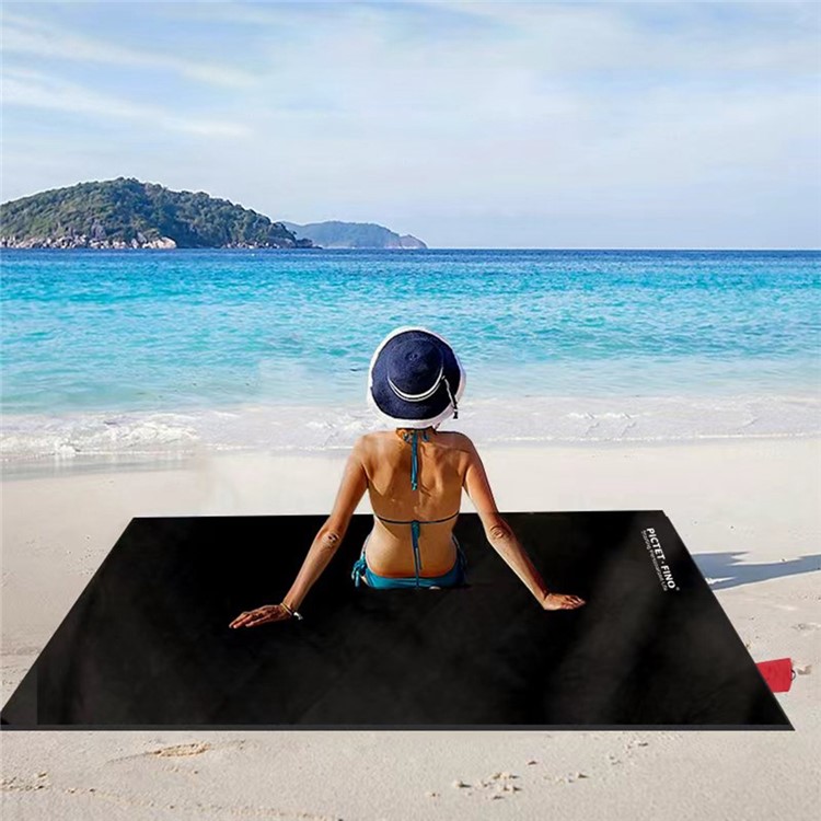 Pict. Taille De Poche Fino Plongable Plage Pique-nique Camping Camping Couverture Tapis, Taille: 110 X 160cm