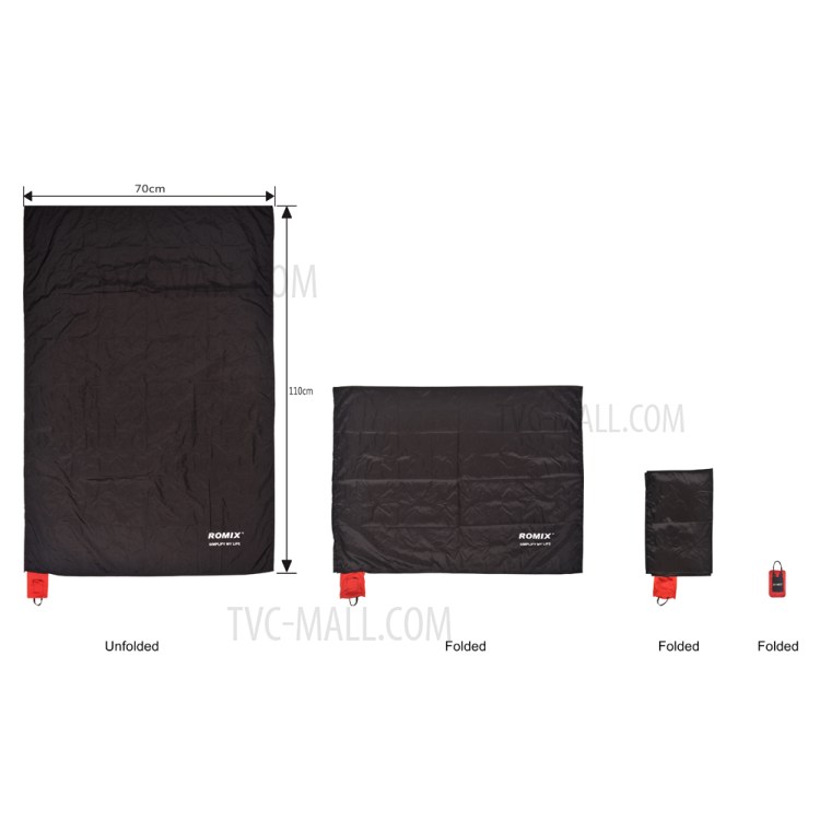ROMIX Pocket Size Easy Fold Camping Picnic Beach Blanket Mat, Size: 110 x 70cm-12