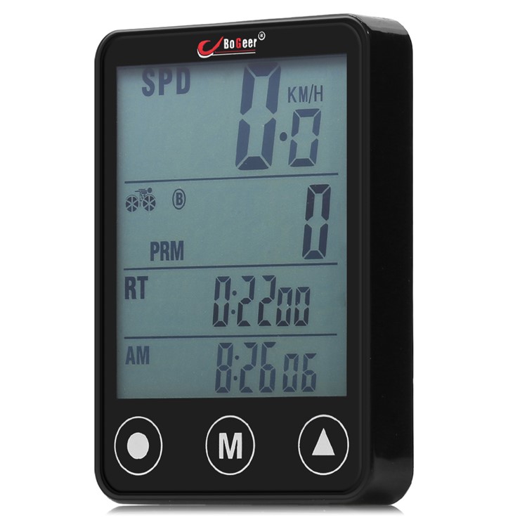 Outdoor Multi-function Touch Screen Bicycle Stopwatch Waterproof Wireless Bike Computer - Black-1