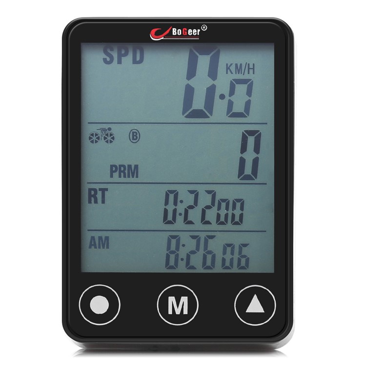 Outdoor Multi-function Touch Screen Bicycle Stopwatch Waterproof Wireless Bike Computer - Black-3