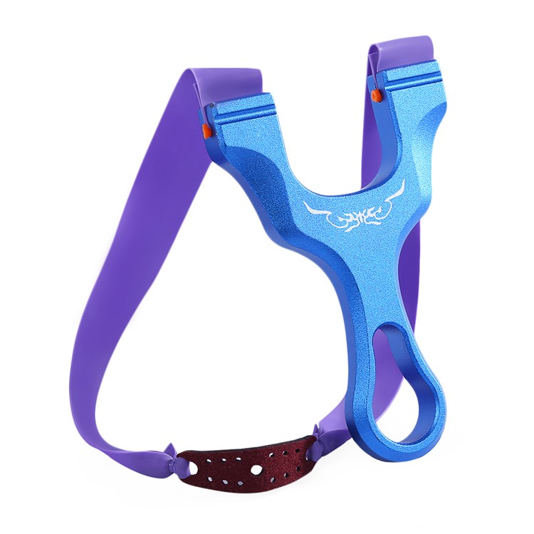 Outdoor Hunting Titanium Magnesium Aluminum Alloy Catapult Slingshot - Blue-2