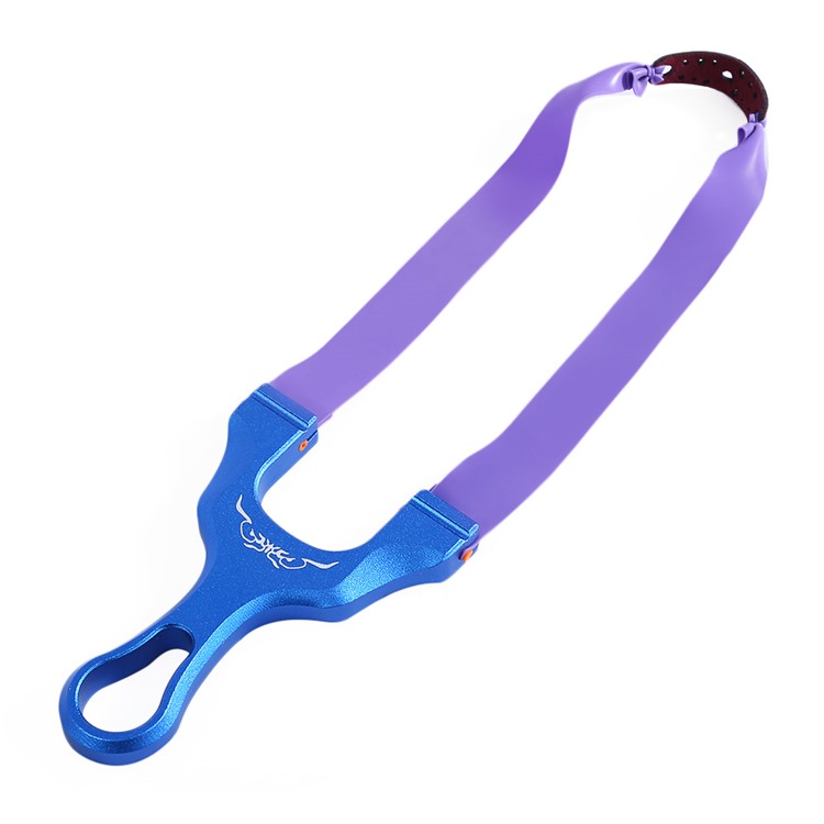Outdoor Hunting Titanium Magnesium Aluminum Alloy Catapult Slingshot - Blue-3