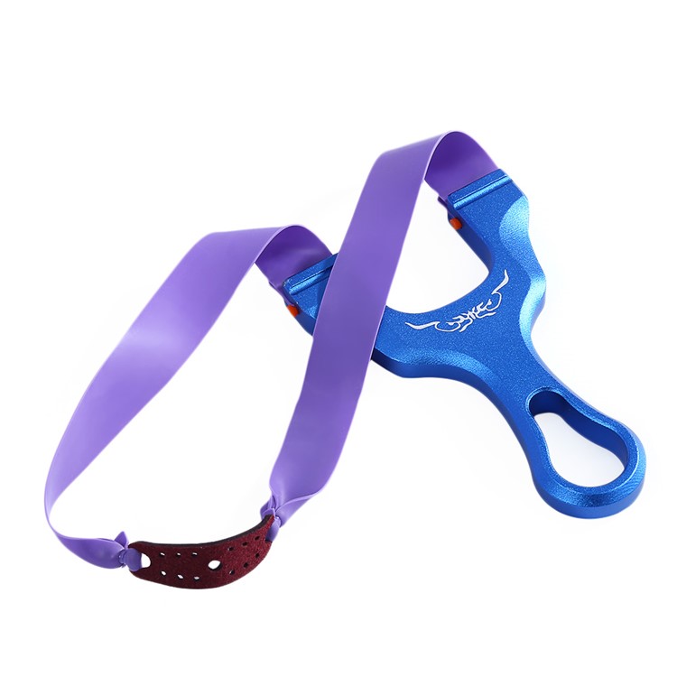 Outdoor Hunting Titanium Magnesium Aluminum Alloy Catapult Slingshot - Blue-6