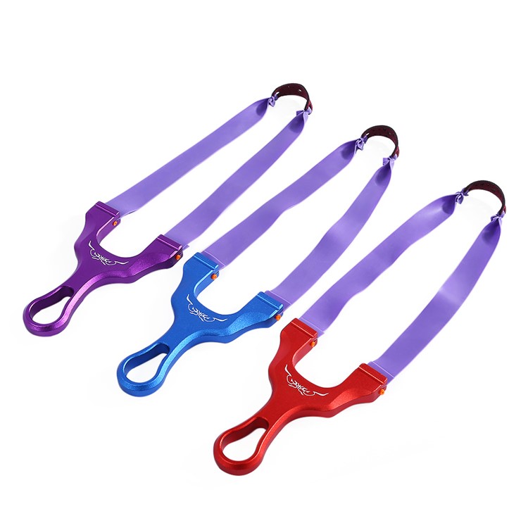 Outdoor Titanium Magnesium Aluminum Alloy Catapult Hunting Slingshot - Red-5