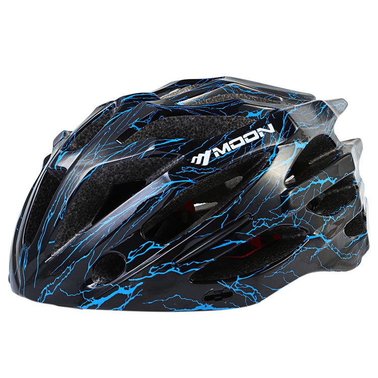 MOON M27 Cycling Bicycle MTB Helmet, High Grade EPS and PC - Blue / Black-3
