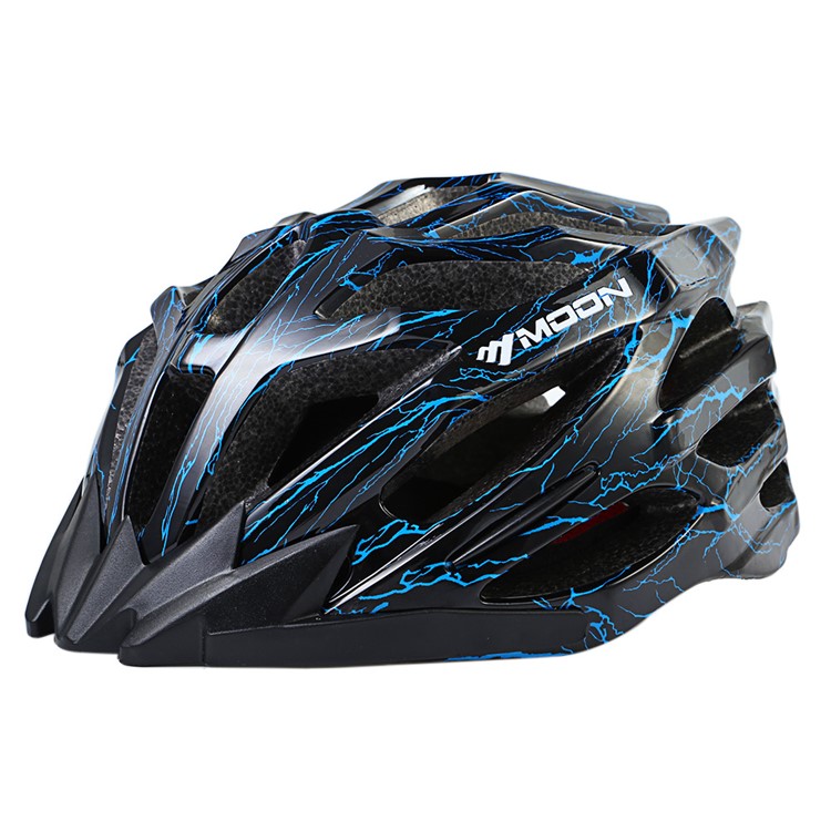 MOON M27 Cycling Bicycle MTB Helmet, High Grade EPS and PC - Blue / Black-4