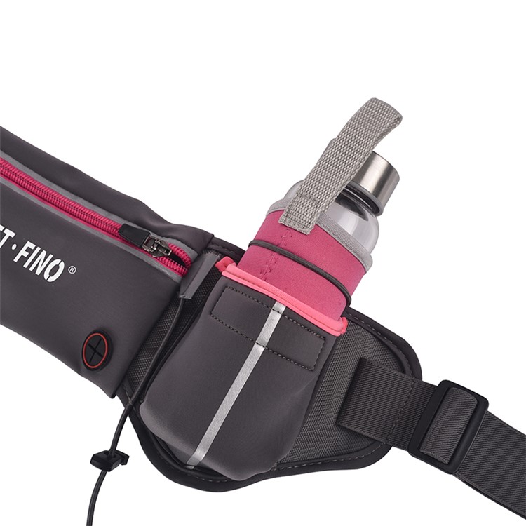 ROMIX RH42 Tasca con cerniera per passeggiare con jogging - Grigio-3