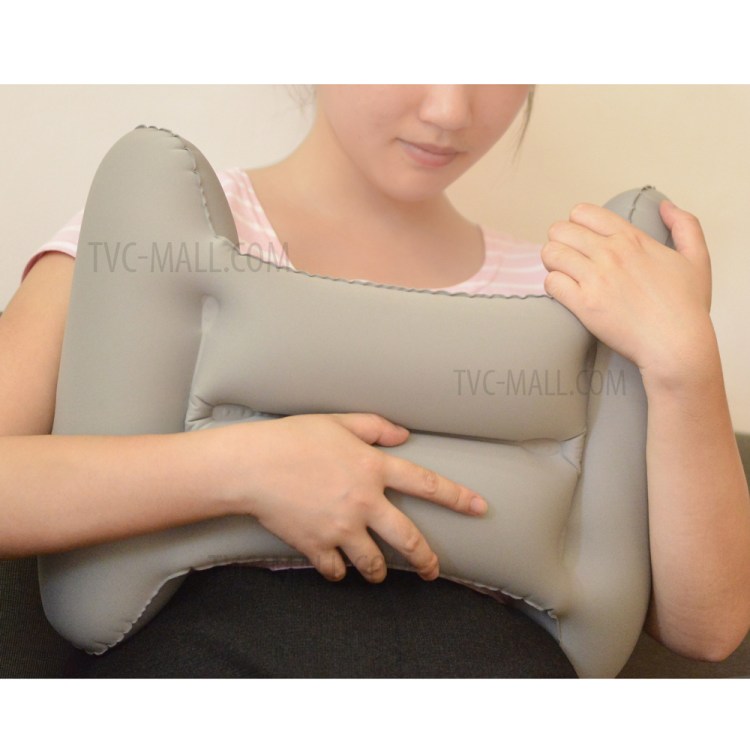 ROMIX RH35 Travel Folding Self-inflating Back Cushion Pillow - Grey-8