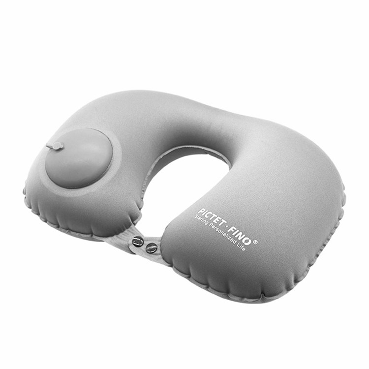 Romix RH34 U collo di corsa cuscino gonfiabile e pieghevole Pillow - Grigio-1