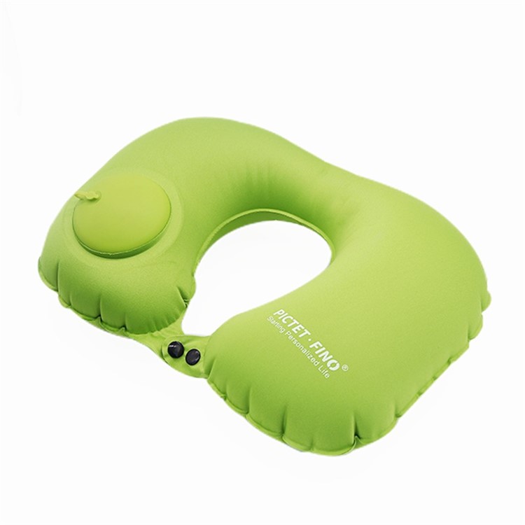 ROMIX RH34 U-shaped Restoration Inflatable Travel Neck Pillow - Green-1