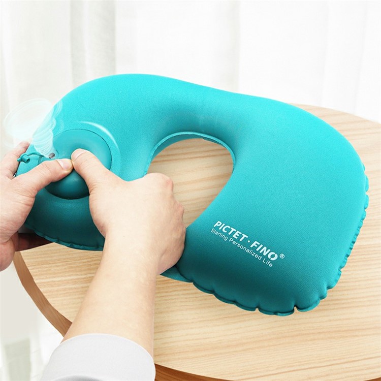 ROMIX RH34 U-shaped Restoration Inflatable Travel Neck Pillow - Green-2