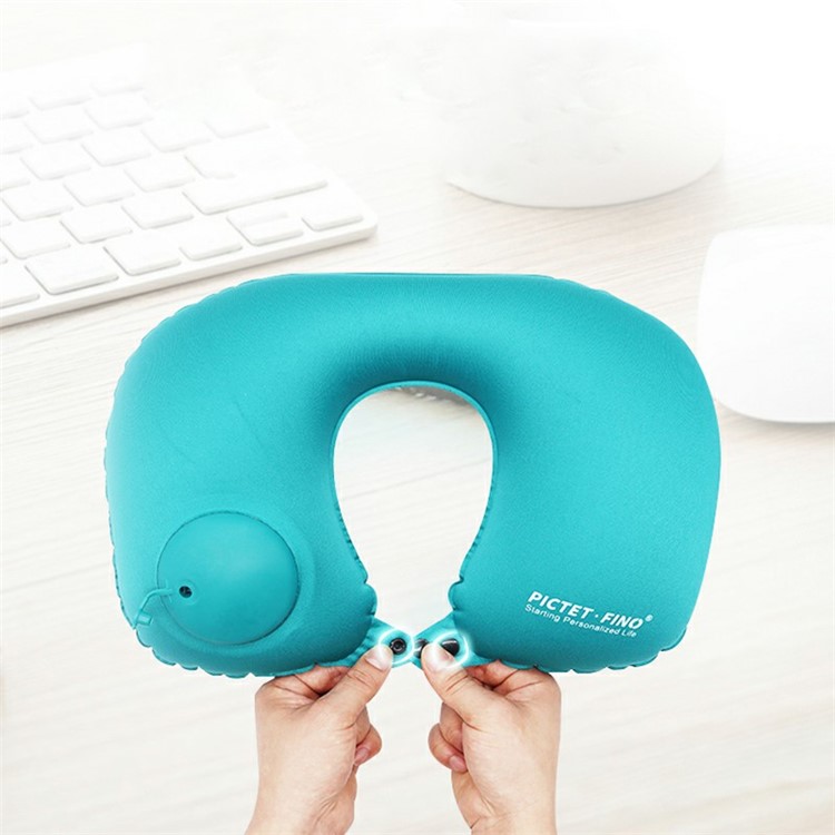 ROMIX RH34 U-shaped Restoration Inflatable Travel Neck Pillow - Green-4