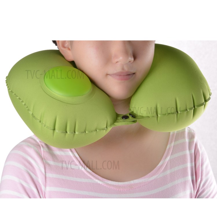 ROMIX RH34 U-shaped Restoration Inflatable Travel Neck Pillow - Green-7