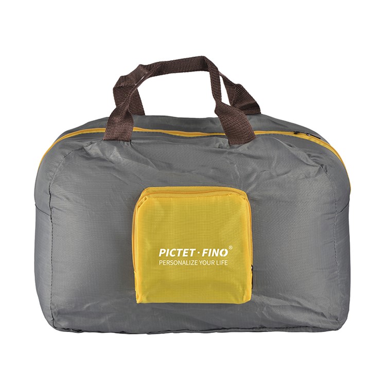 ROMIX RH29 Unisex Foldable Travel Duffel Bag Sports Gym Water Resistant Nylon Luggage Handbag - Grey-2
