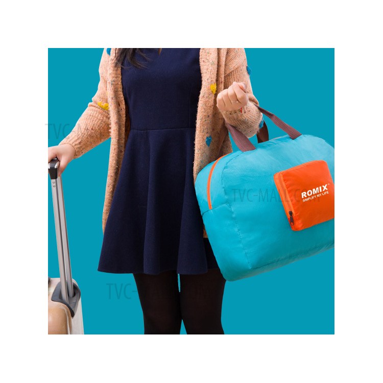 ROMIX RH29 Lightweight Travel Duffel Gym Bag Foldable Luggage Bag for Men and Women - Blue-6