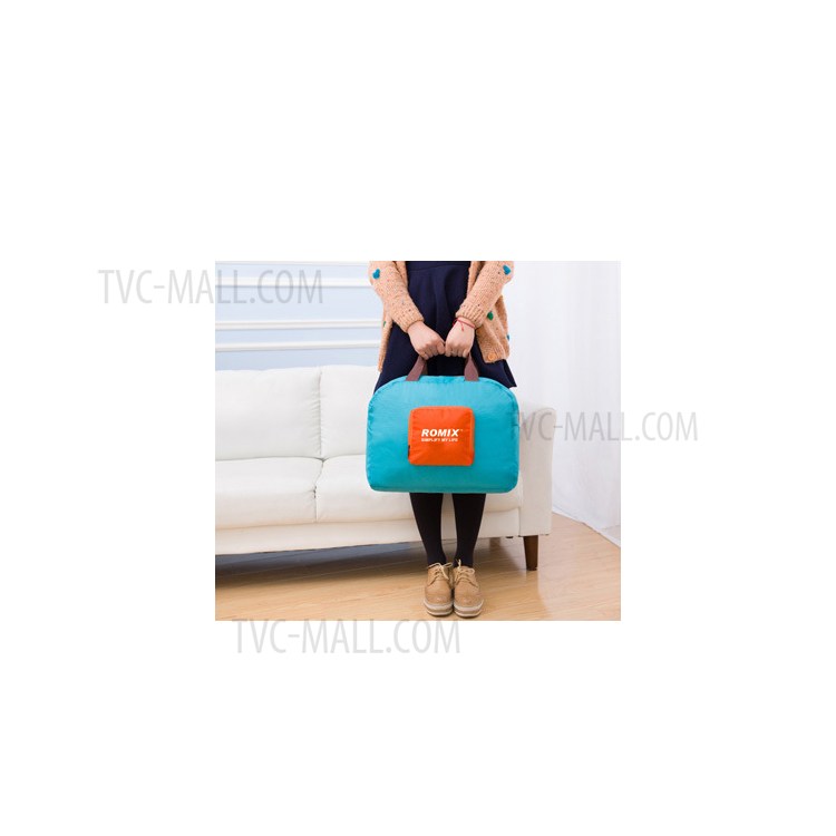 ROMIX RH29 Lightweight Travel Duffel Gym Bag Foldable Luggage Bag for Men and Women - Blue-9