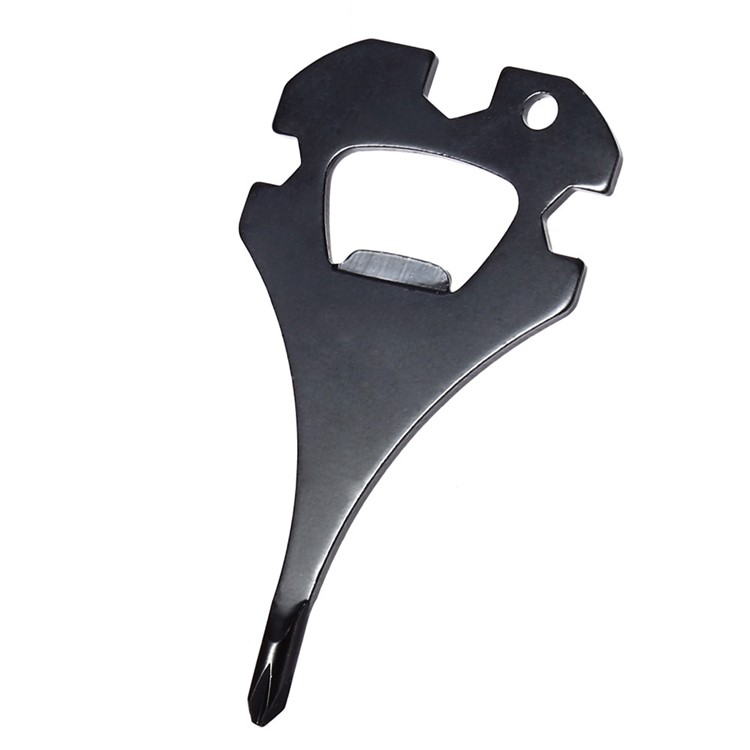Black Multipurpose Screwdriver Wrench Bottle Opener-2