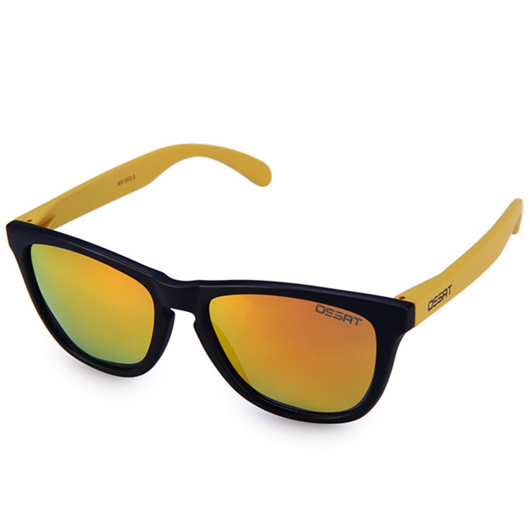 Outdoor Eye Protector Glasses Cycling Goggles for Men Women Scratch Resistant - Yellow / Black-1
