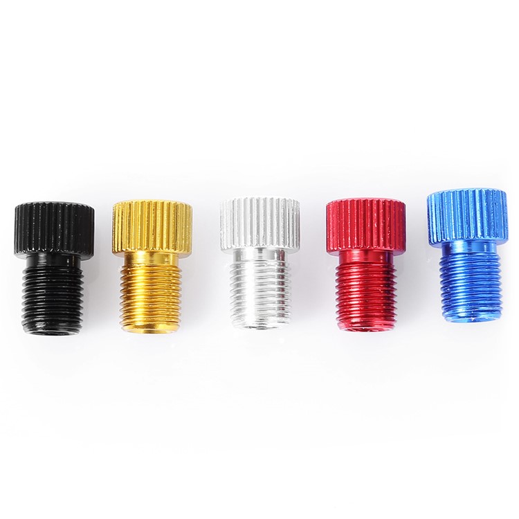 French-US Mouth Gas Nozzle Head Valve Adapter - Black-6