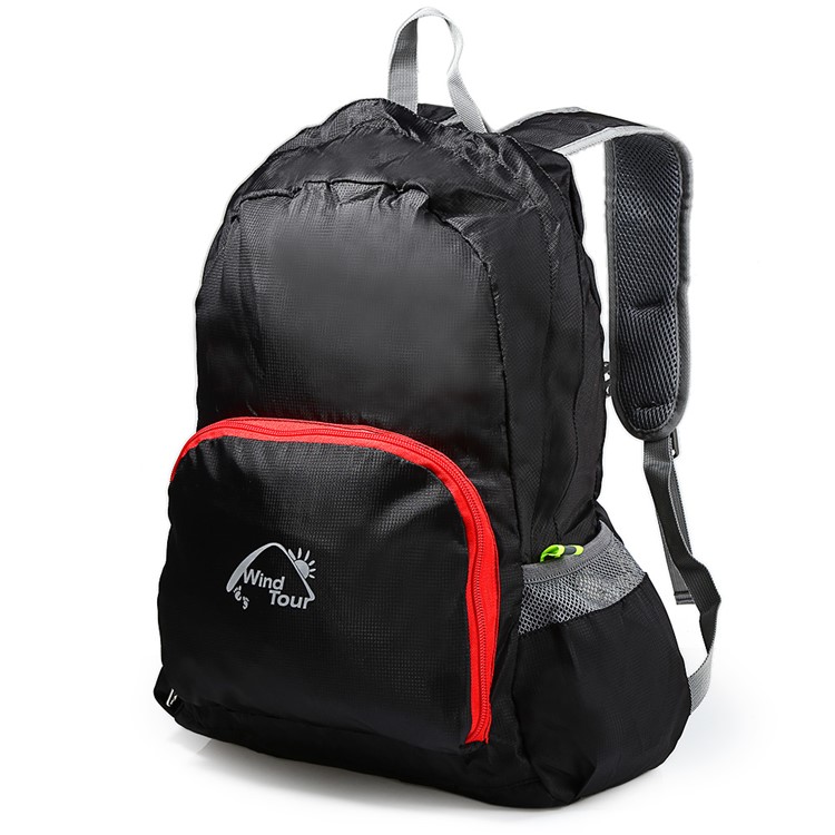 WIND TOUR 25L Multi-function Folding Unisex Travel Backpack - Black-3