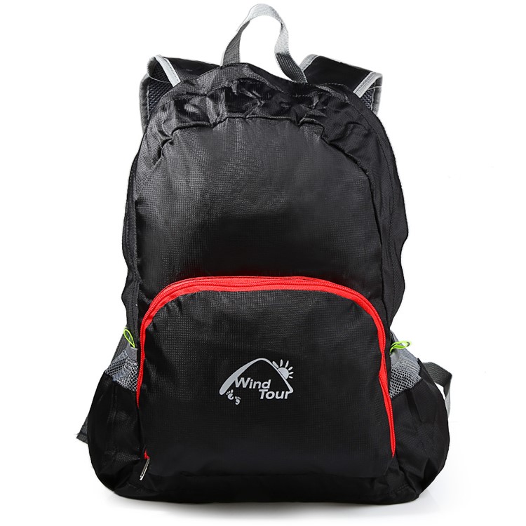 WIND TOUR 25L Multi-function Folding Unisex Travel Backpack - Black-4