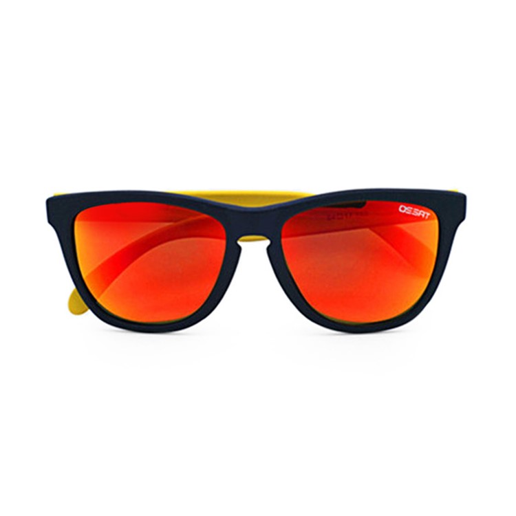 OSSAT PC Lens UV400 Protection Polarized Sunglasses - Black / Yellow + Pink Lens-2