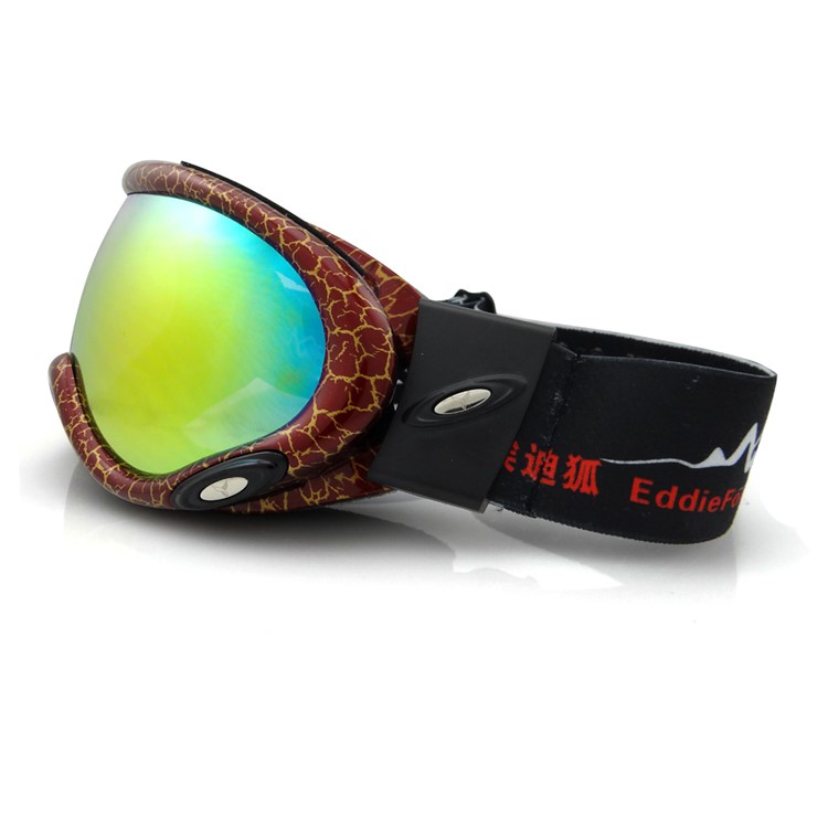 Professional Ultraviolet-proof UV400 Snow Skating Glasses (HE-515) - Red-3