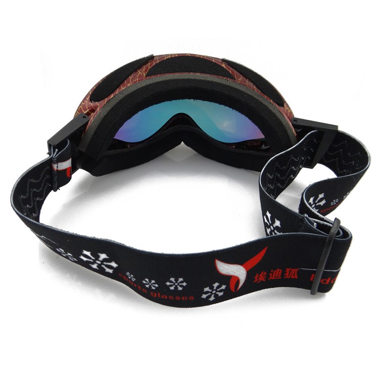 Professional Ultraviolet-proof UV400 Snow Skating Glasses (HE-515) - Red-4