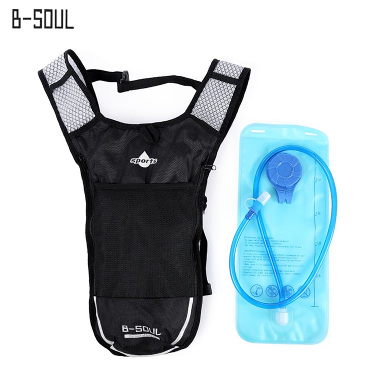 Backpack Water Bag with 2L Hydration Bladder for Hiking Riding Camping - Grey-1
