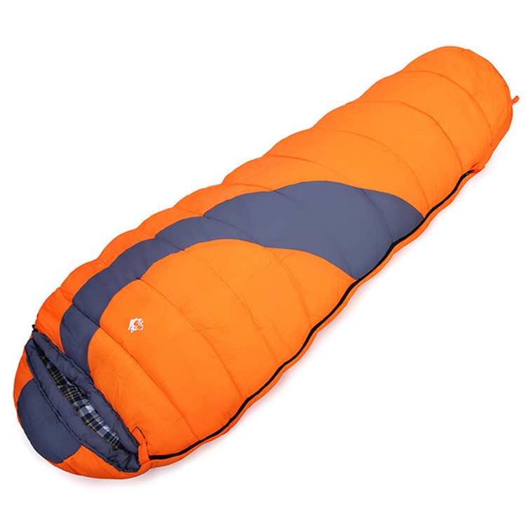 HASKY CY-802 Outdoor Camping Cotton Filling Warm Mummy Sleeping Bag - Orange-1