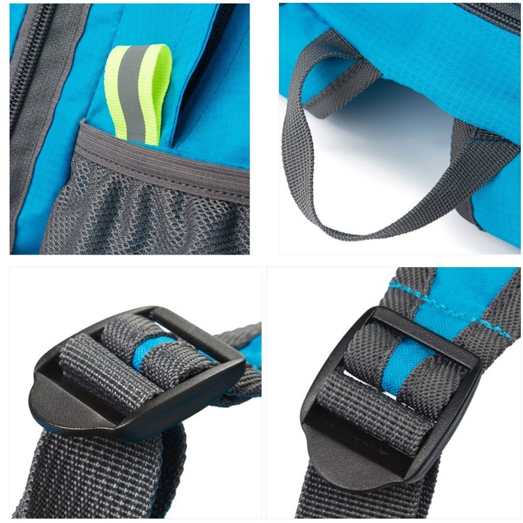 ROMIX RH27 Folding Travel Nylon Splash-proof Backpack Bag - Blue-4
