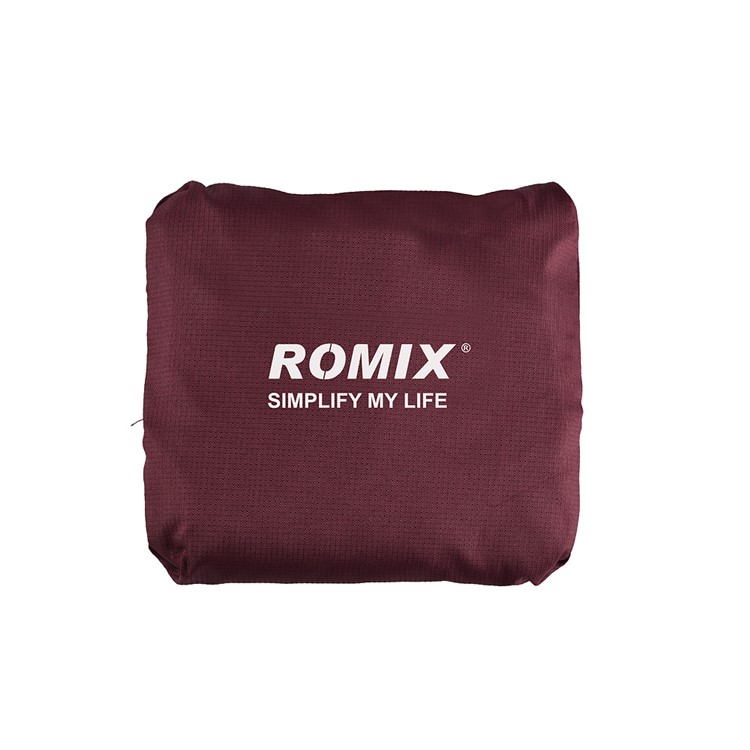 ROMIX RH43 Foldable Travel Waterproof Nylon Handbag - Wine Red-5