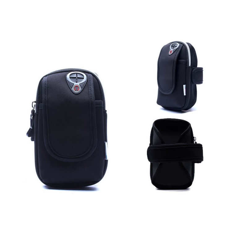 LB0001 Outdoor Sports Waterproof Neoprene Phone Armband Pouch Case for iPhone 7 Plus / 7 Etc - Black-1
