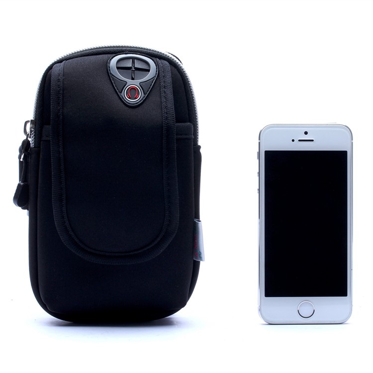 LB0001 Outdoor Sports Waterproof Neoprene Phone Armband Pouch Case for iPhone 7 Plus / 7 Etc - Black-2