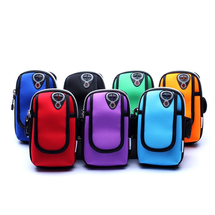 LB0001 Outdoor Sports Waterproof Neoprene Phone Armband Pouch Case for iPhone 7 Plus / 7 Etc - Black-4