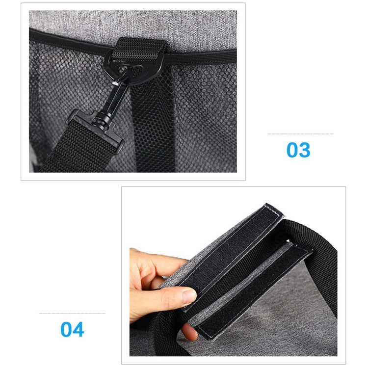 KINNET 33L Large Waterproof Insulation Outdoor Picnic Box Cooler Bag with Shoulder / Hand Straps - Grey-11