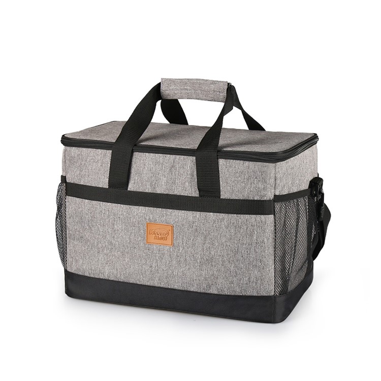 KINNET 33L Large Waterproof Insulation Outdoor Picnic Box Cooler Bag with Shoulder / Hand Straps - Grey-2