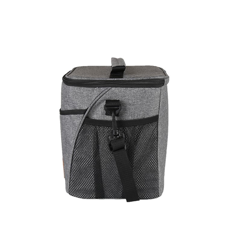 KINNET 9L Oxford Cloth Waterproof Insulation Lunch Box Bag Outdoor Camping Picnic Handbag - Grey-6