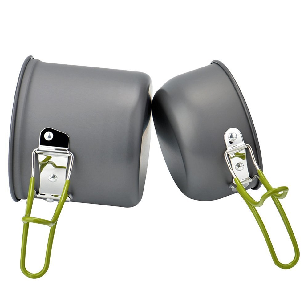 DS-101 Camping Hiking Foldable Cookware Set Pot Pan-4