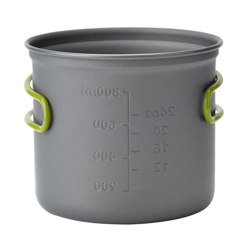 DS-101 Camping Hiking Foldable Cookware Set Pot Pan-6