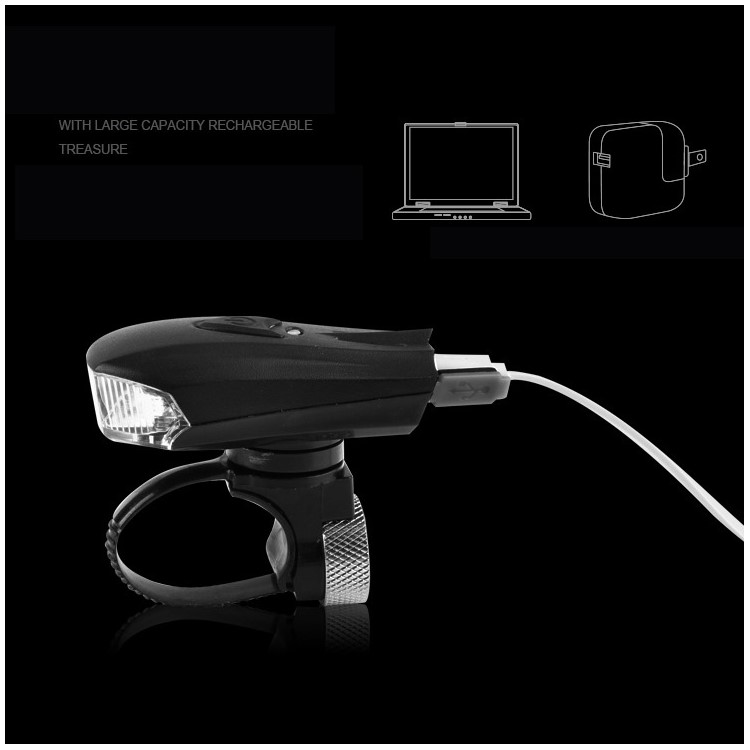EOS350 Sensor Light Warning Smart Induction Vibration USB Rechargeable Bicycle Front Light + Tail Light-12