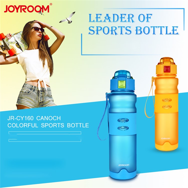JOYROOM CY160 Canoch Color Sport Bottle Food Grade Water Bottle 600ml - Blue-2