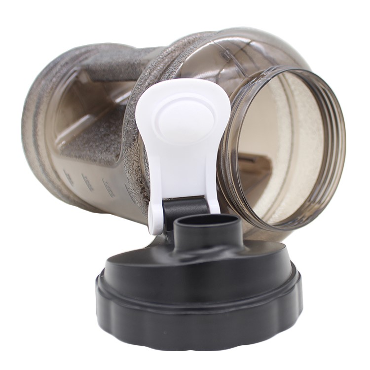 2.5L BPA-Free PETG Sports Portable Water Bottle with Storage Space and Handle - Black-4