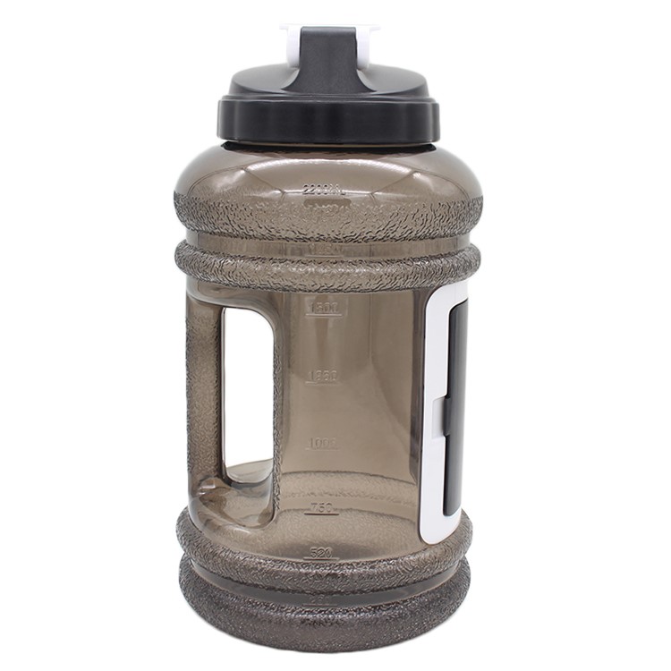 2.5L BPA-Free PETG Sports Portable Water Bottle with Storage Space and Handle - Black-8
