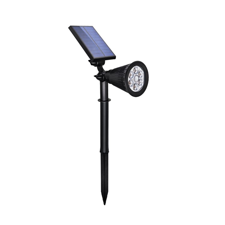 Yh0502c Pir Solar Montaje Solar Montaje de Pared Lámpara de Movimiento de Movimiento de Jardín de Césped Con Luz Blanca Para Patio-2