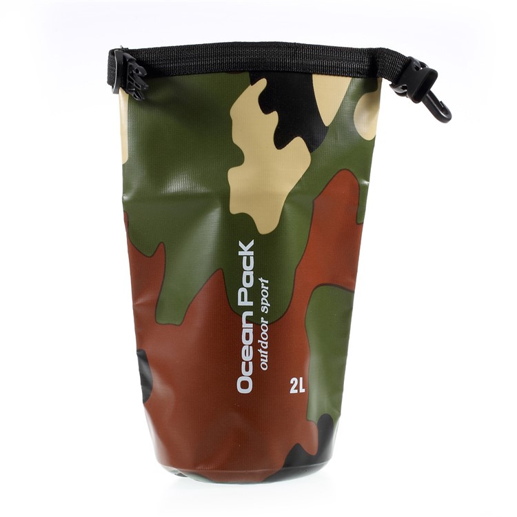 Outdoor 2 Litres Waterproof Tube Pouch - Camouflage-1