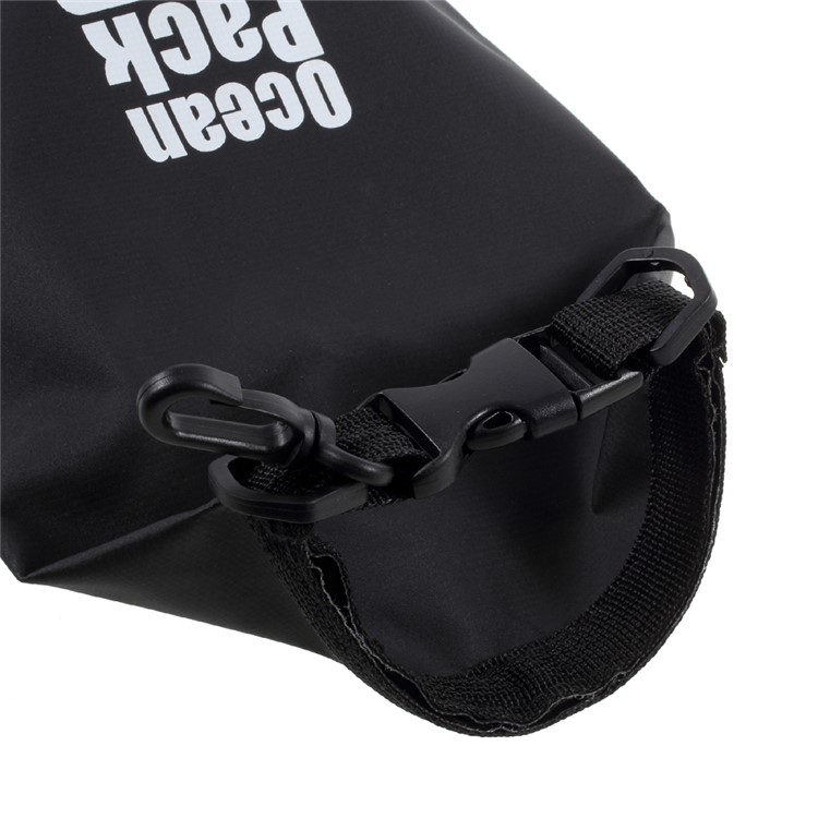 2L Outdoor Waterproof Canoe Swimming Camping Hiking Backpack Dry Bag Pouch - Black-5