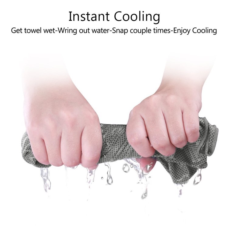 Sports Gym Instant Cooling Towel, Size: 31 x 100cm - Grey-1