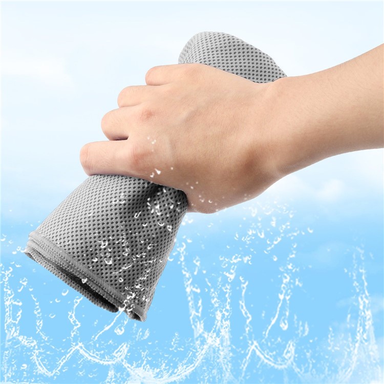 Sports Gym Instant Cooling Towel, Size: 31 x 100cm - Grey-2